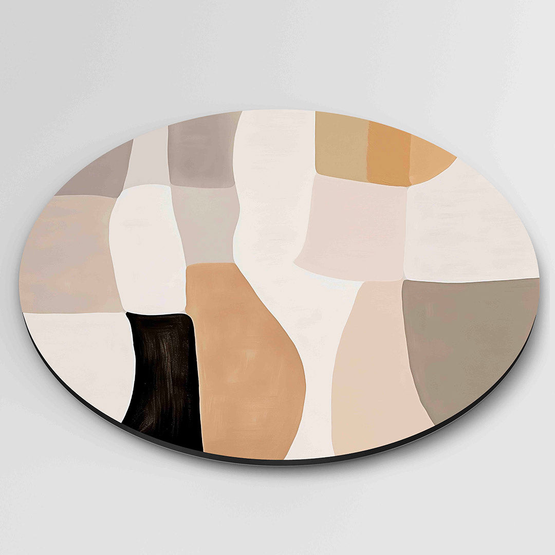 Abstracte vormen – ronde Pop Art wanddecoratie van WallArtistic