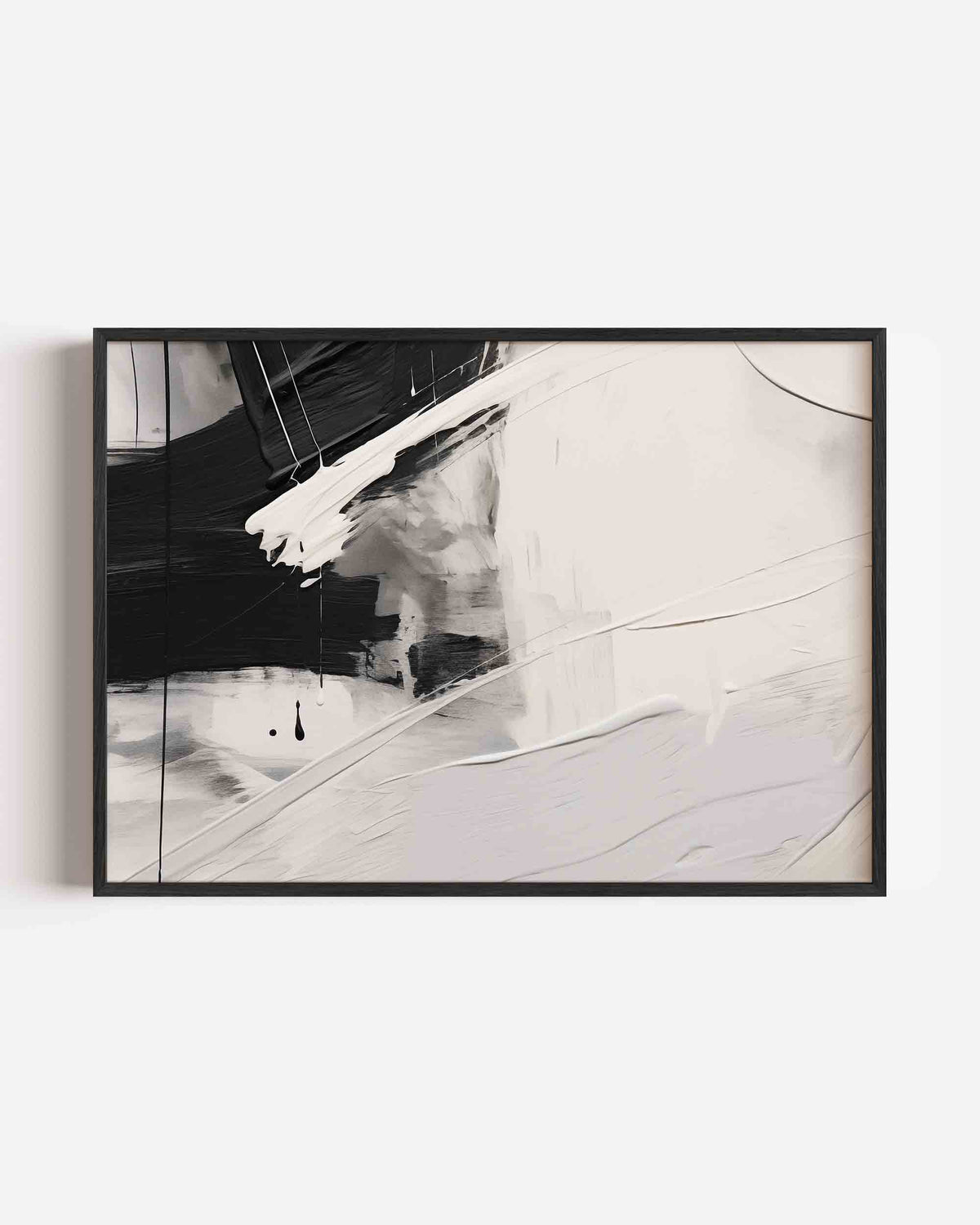 Zwart wit abstracte – kleurrijke abstracte landscape poster als wanddecoratie