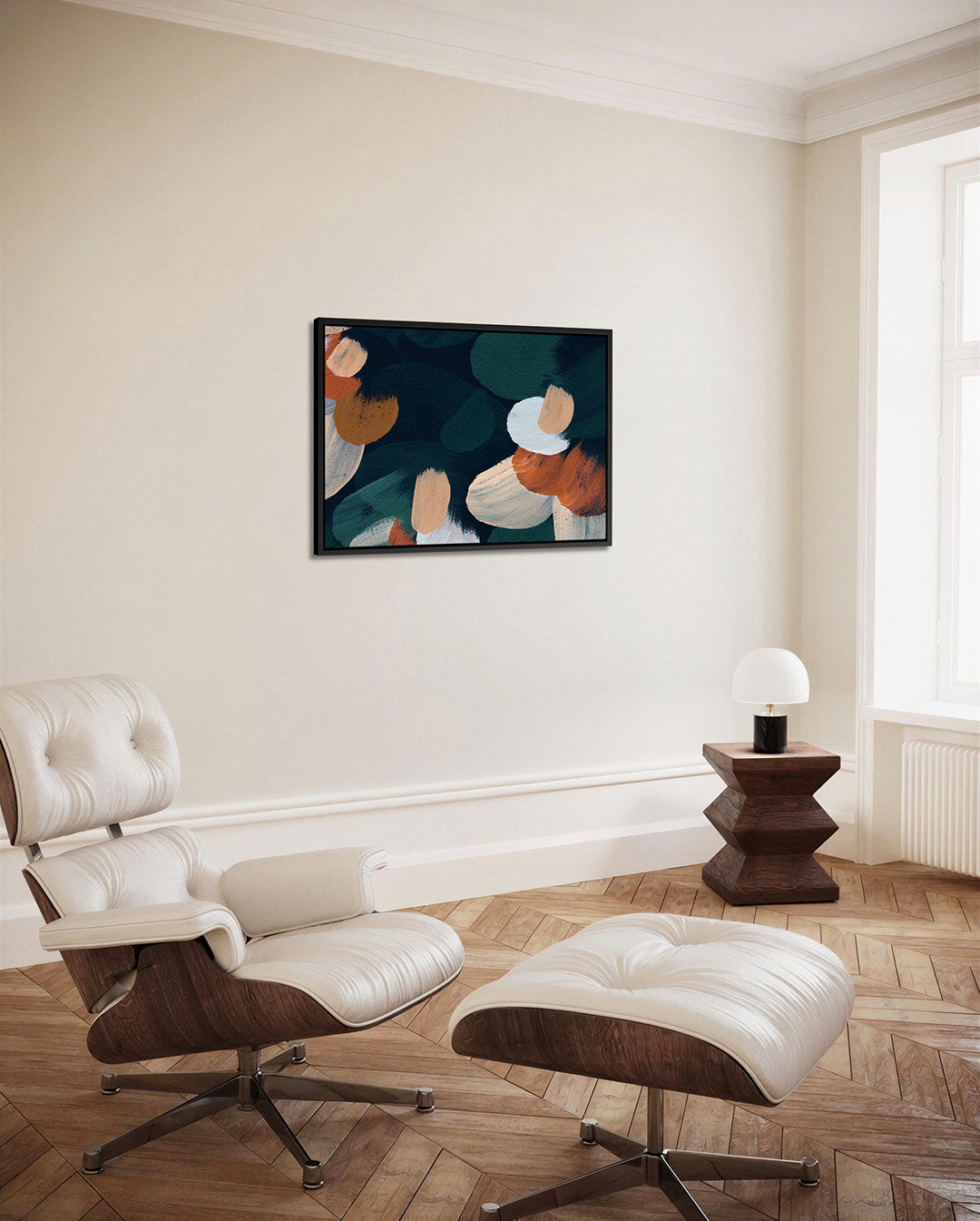Dynamische penseelstreken – alternatieve weergave van het kunstwerk