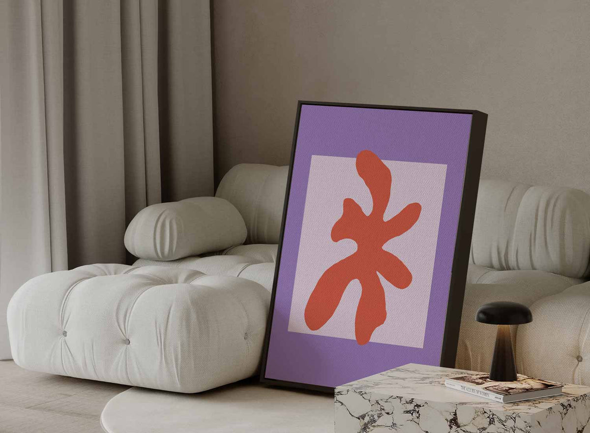 Vrolijk Abstract Design – canvas kunstwerk als wanddecoratie