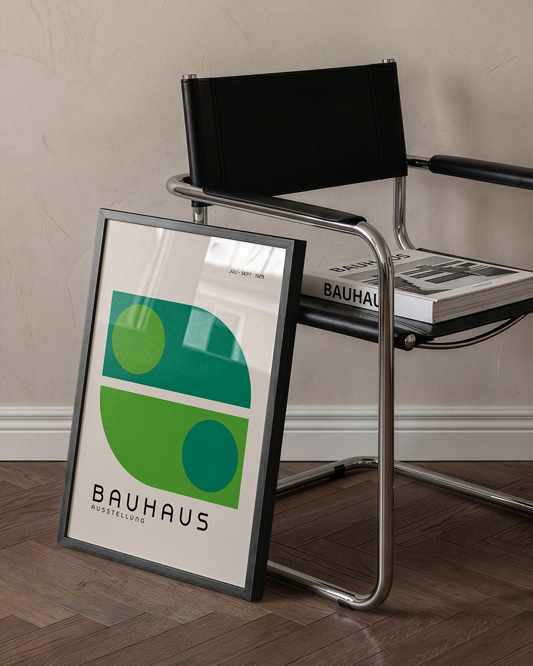 Vorm en kleur – staande Bauhaus poster voor aan de muur