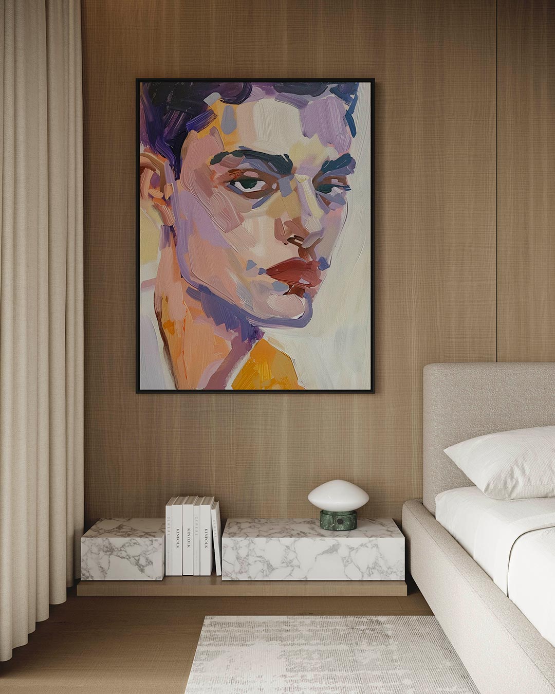 Portretstudie – kunstwerk op canvas, dibond of plexiglas