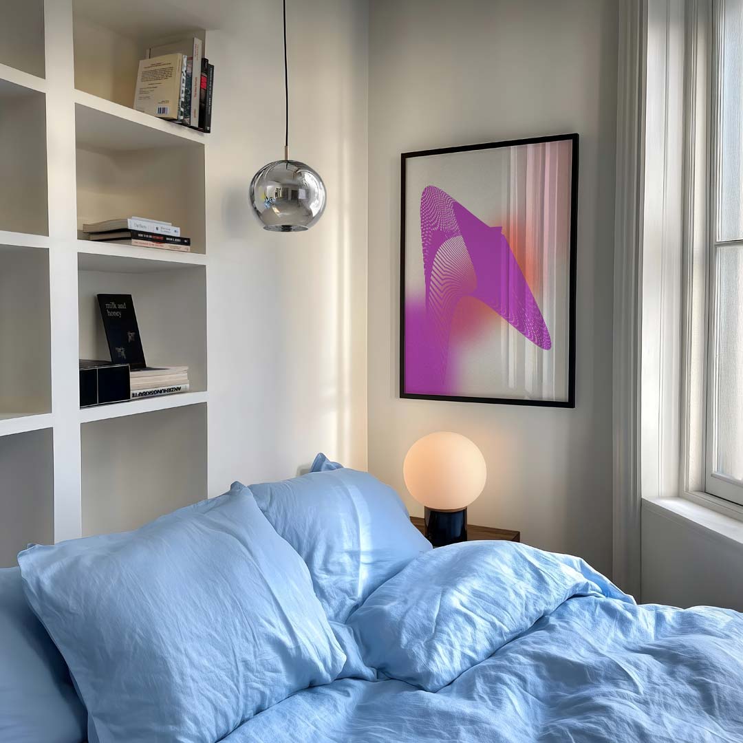 Futuristische Vortex Kunstposter – staande kleurrijke abstracte wanddecoratie van WallArtistic