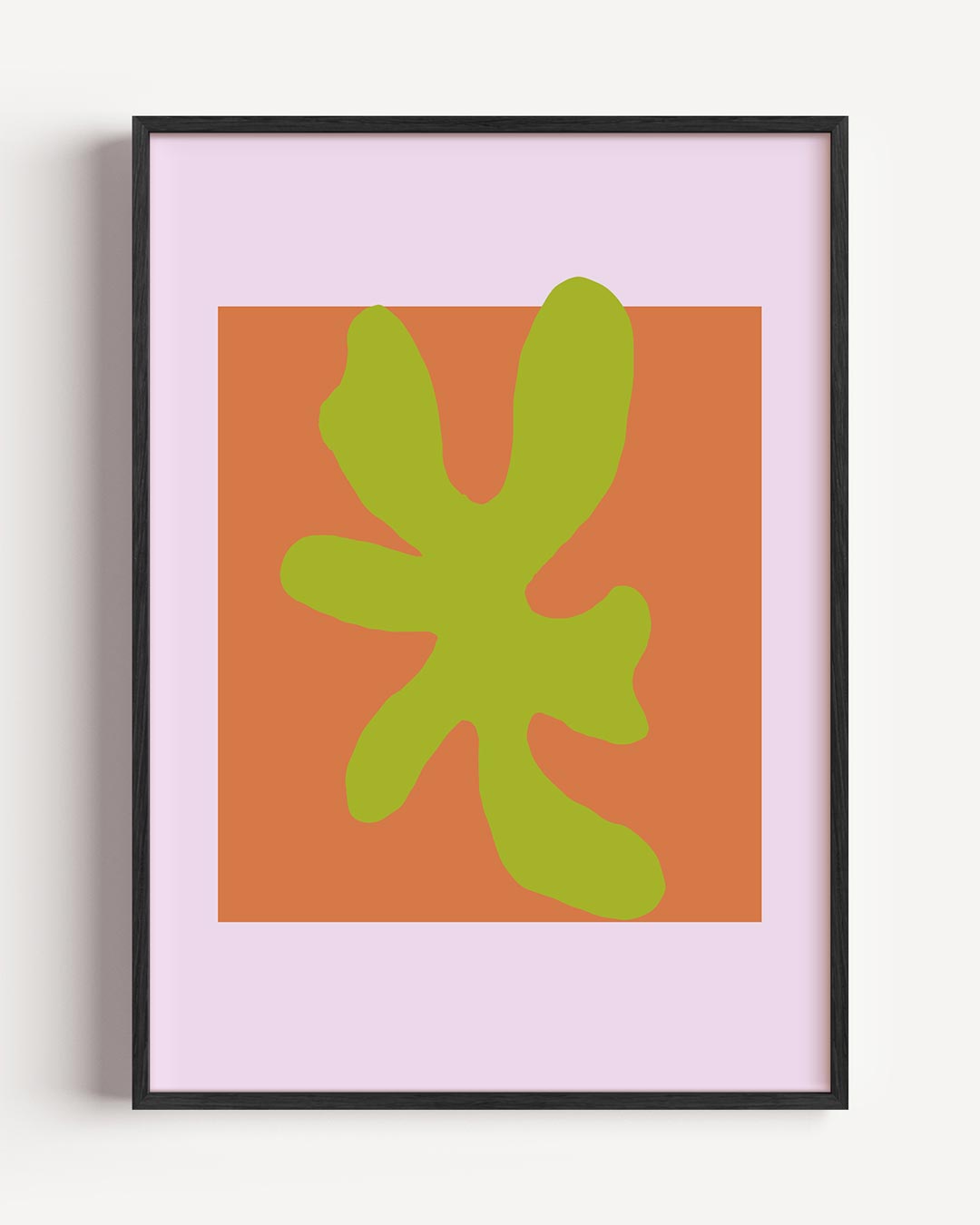 Moderne Bloemen Abstractie – kleurrijke abstracte portret poster als wanddecoratie