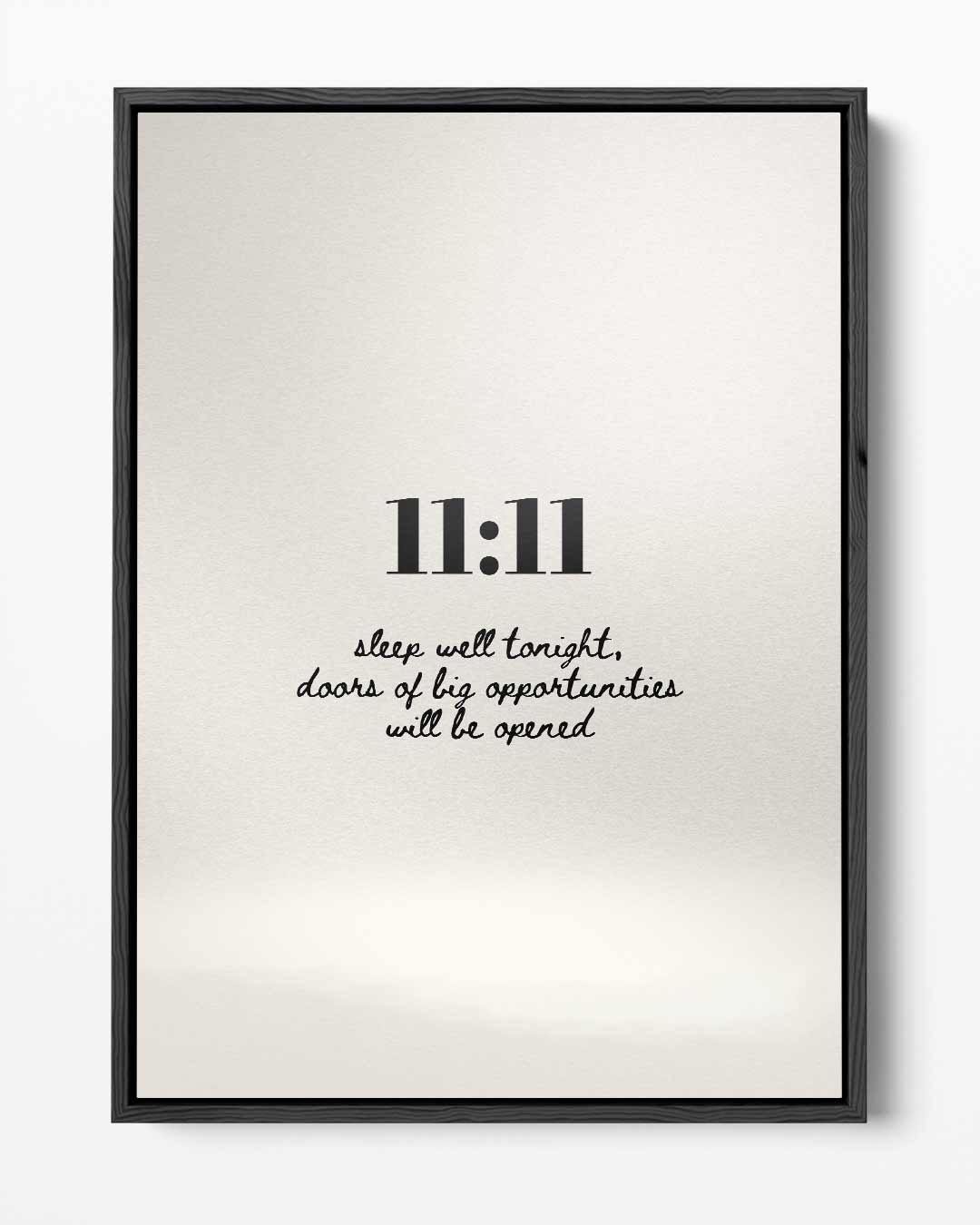 Inspirerende 11:11 – portret kunstwerk als wanddecoratie