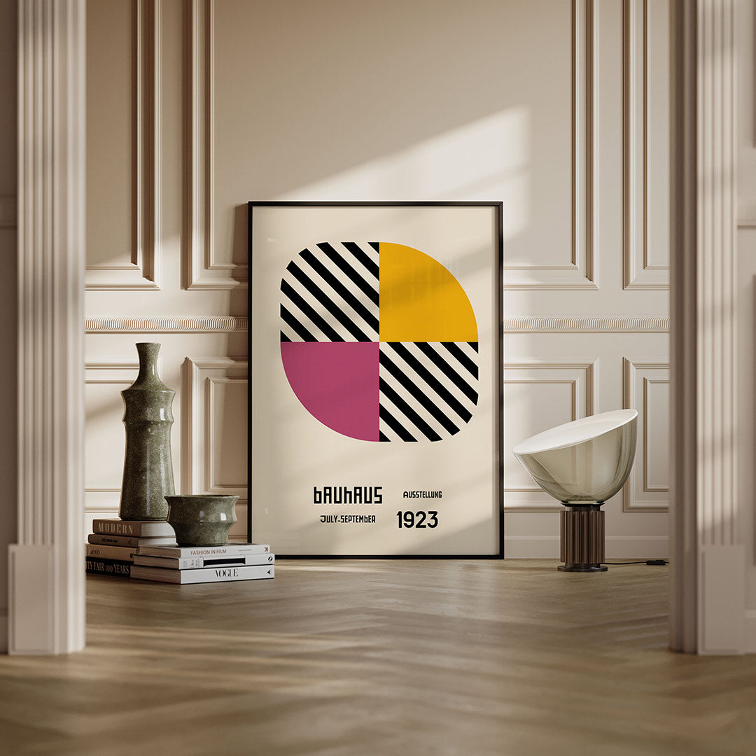 Vorm en kleur – moderne Bauhaus wandkunst als poster