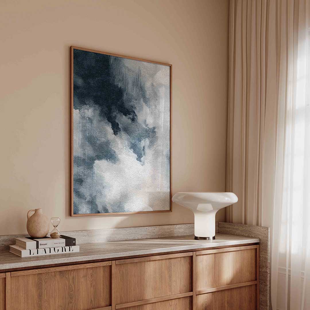 Abstracte wolken – abstracte poster in staand formaat