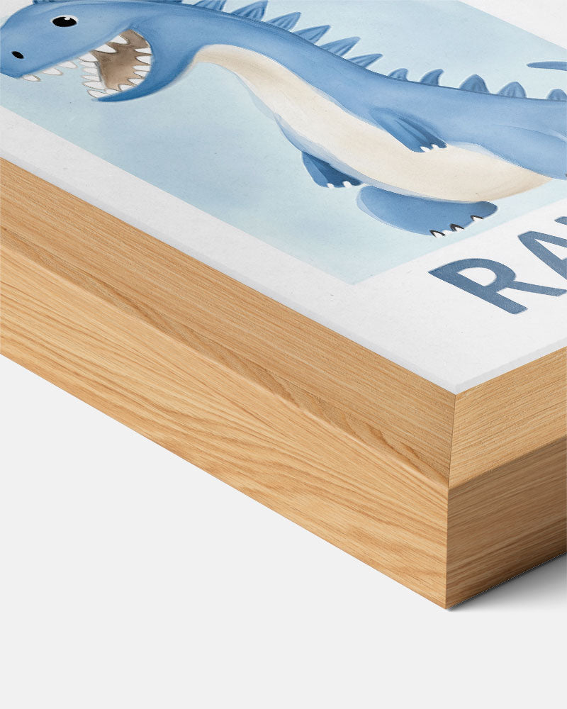 Dinosaur Poster "RAWR – kids poster als vrolijke staande wanddecoratie