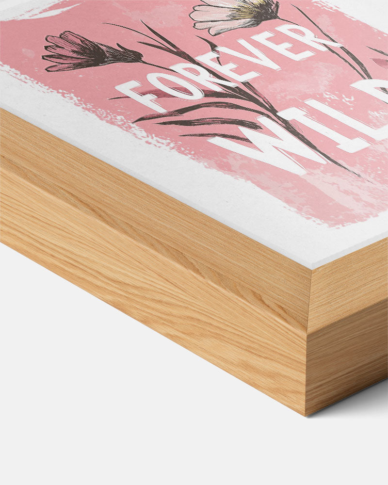 Forever Wild Bloemenposter – kids poster als vrolijke staande wanddecoratie