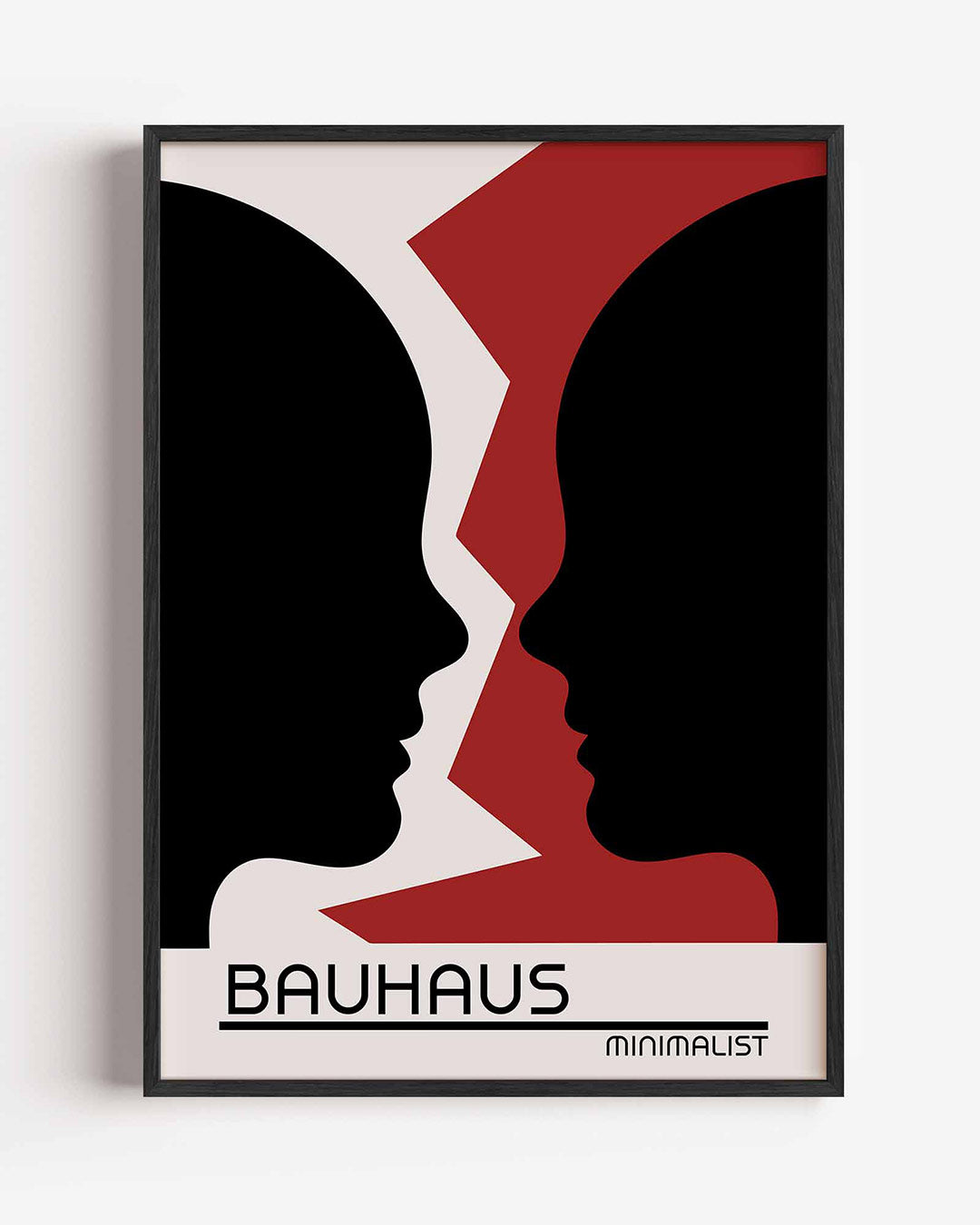 Vormen en vlakken – staande Bauhaus poster als wanddecoratie