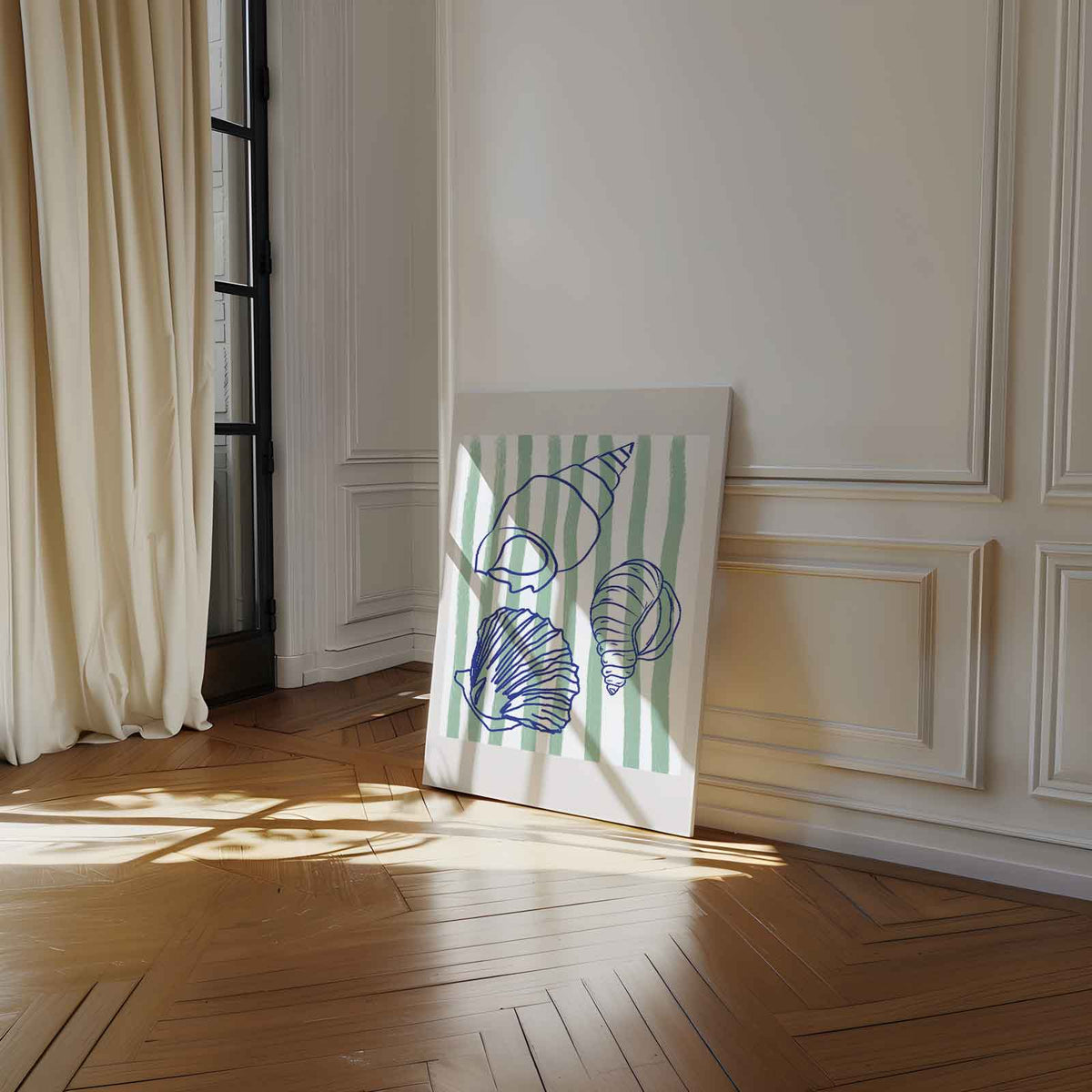 Schelpenschat – dibond kunstwerk als wanddecoratie