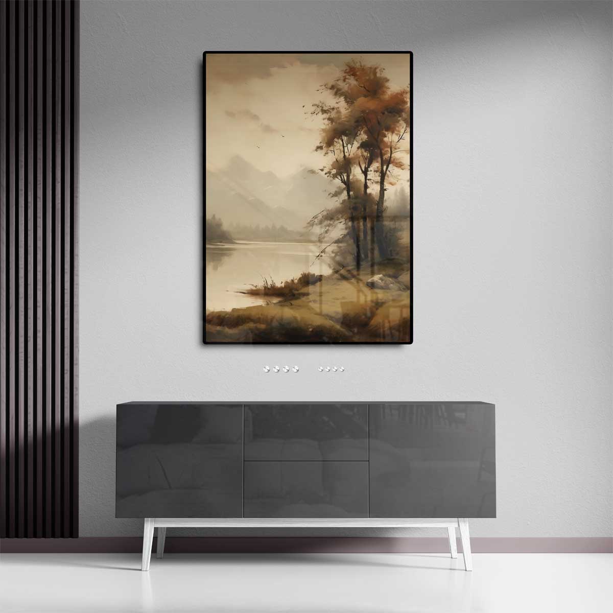 Dromerig Herfstlandschap – canvas kunstwerk als wanddecoratie