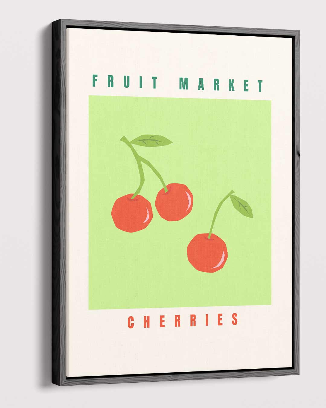 Fruitmarkt Kersenposter – modern portret kunstwerk van WallArtistic