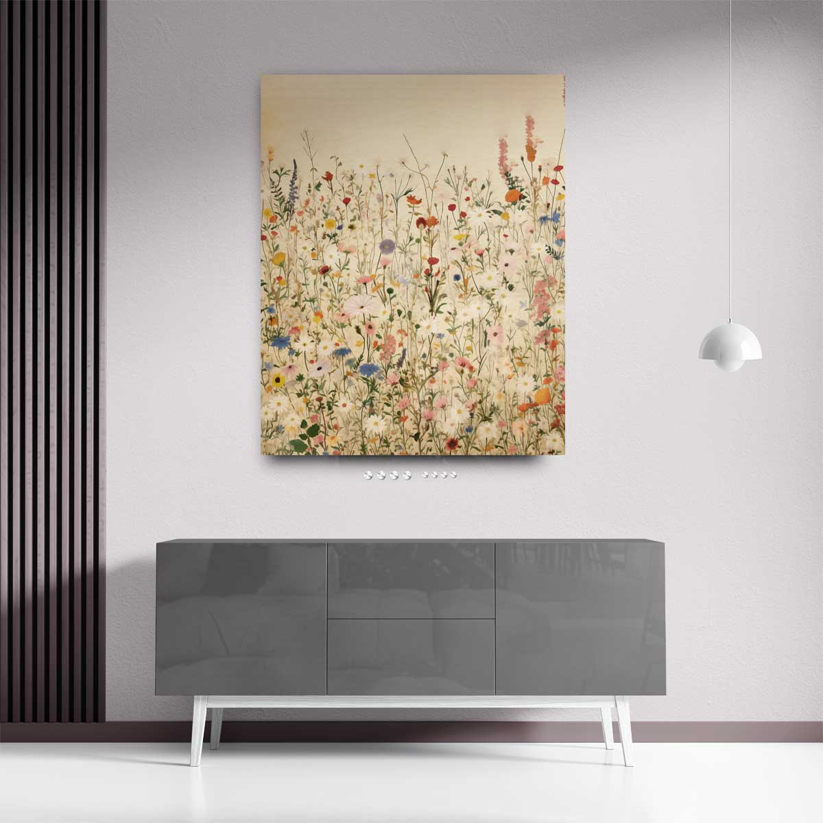 Veld Vol Wildbloemen – plexiglas kunstwerk als wanddecoratie