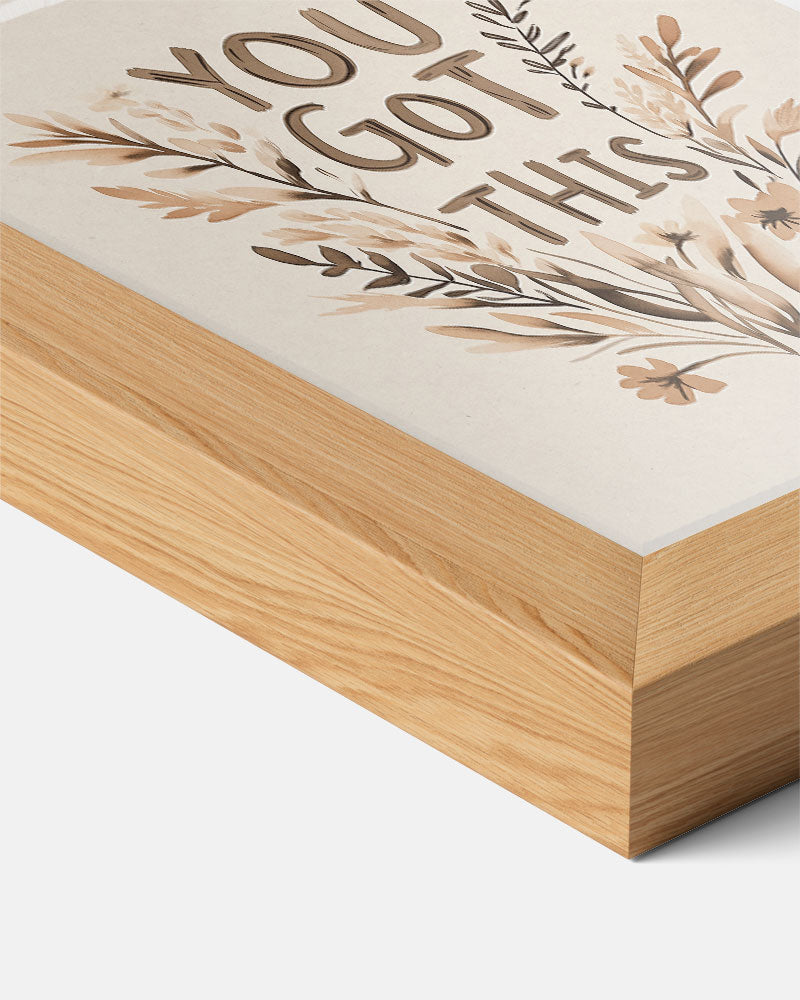 Inspirerende Bloemenmotivatie – kids poster als vrolijke staande wanddecoratie