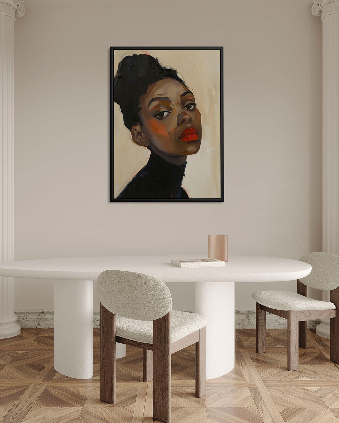 Portretstudie – staand wanddecoratie kunstwerk