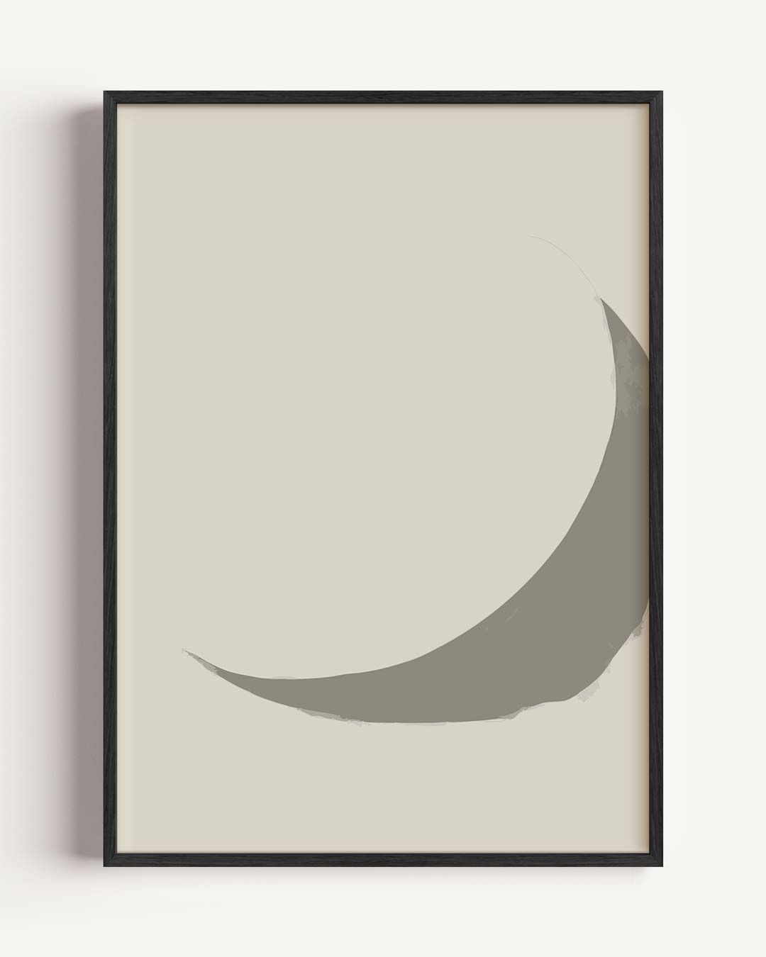 Rustgevende Maanlicht – kleurrijke abstracte portret poster als wanddecoratie