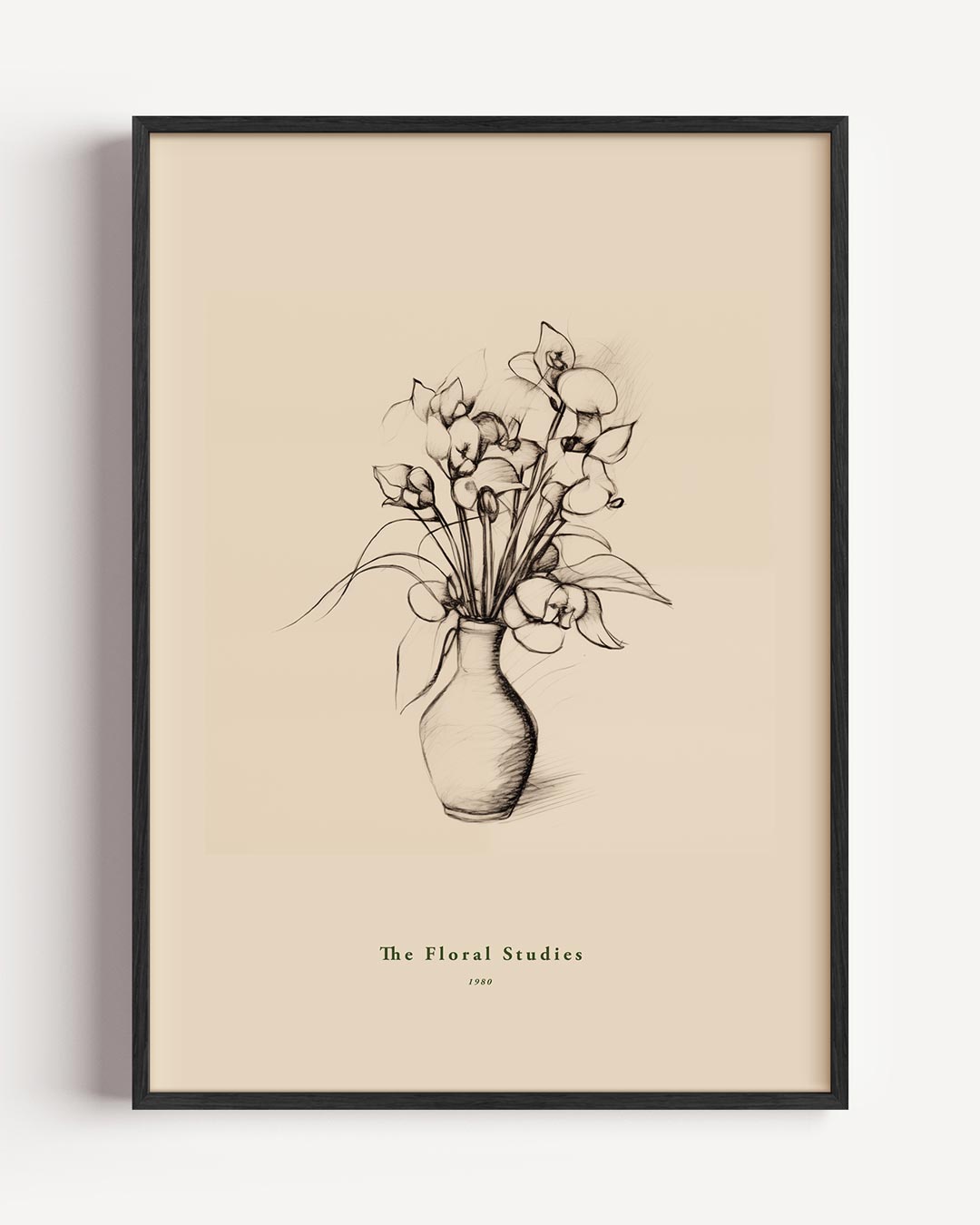 Stijlvolle Bloemenstudie – zomer portret poster als wanddecoratie