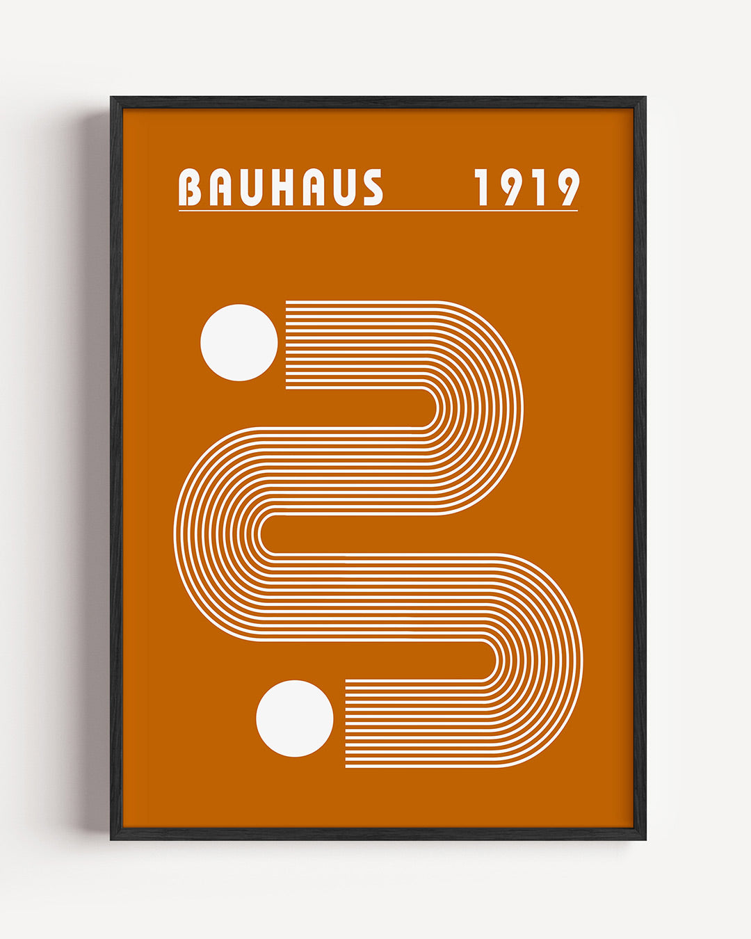Lijnen en vlakkenspel – staande Bauhaus poster als wanddecoratie