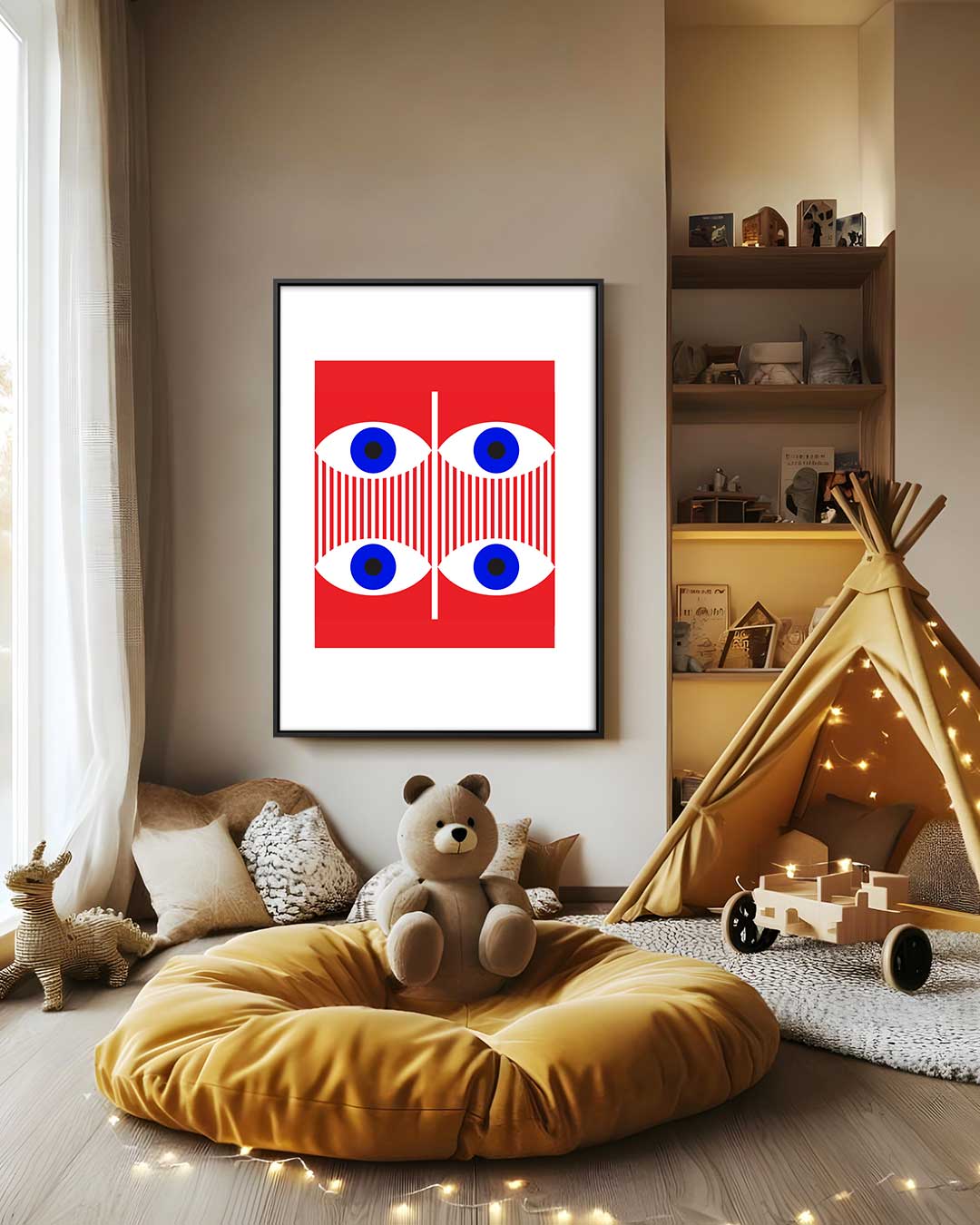 Blik van de Kunstenaar – canvas wanddecoratie in portret formaat