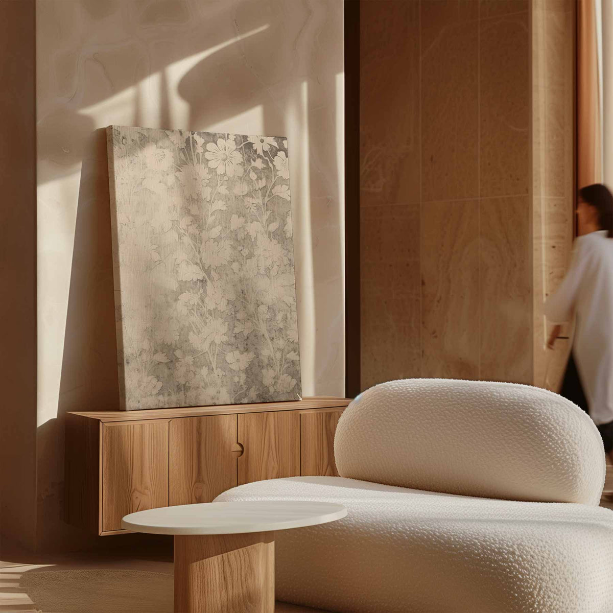 Bloemige Droomwereld – staande wandkunst voor woonkamer of interieur