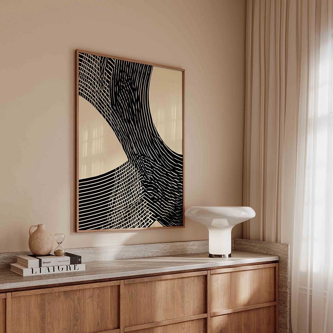 Abstracte lijnen – abstracte poster in staand formaat