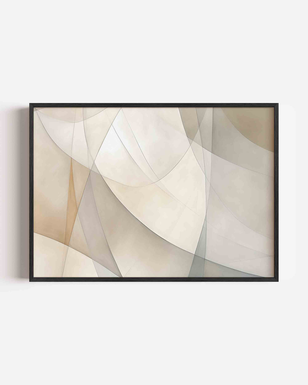 Abstracte vormen – kleurrijke abstracte landscape poster als wanddecoratie