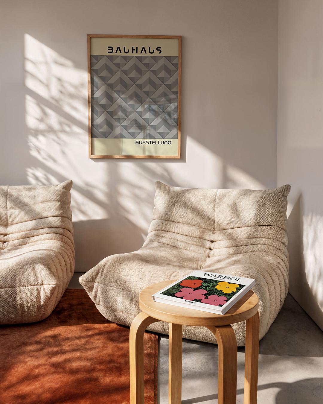 Vorm en balans – geometrische Bauhaus poster in staand formaat