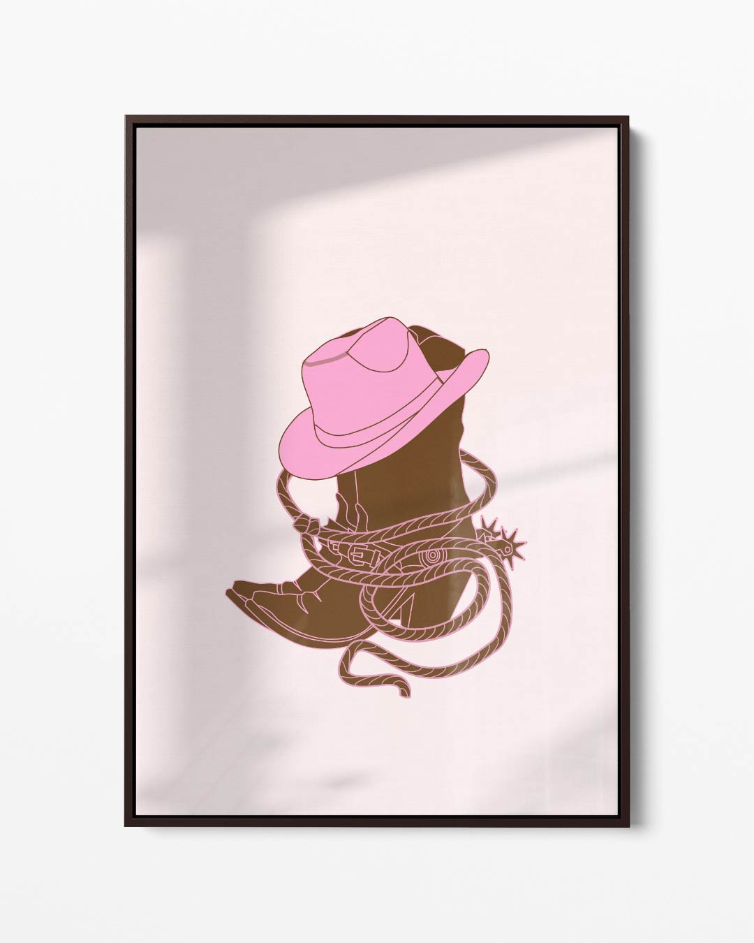 Stoere Cowboy Charme – portret kunstwerk als wanddecoratie