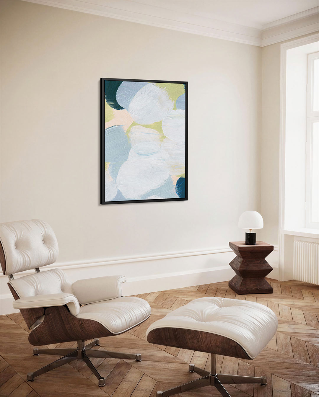 Organische vormen compositie – decoratief kunstwerk voor aan de muur