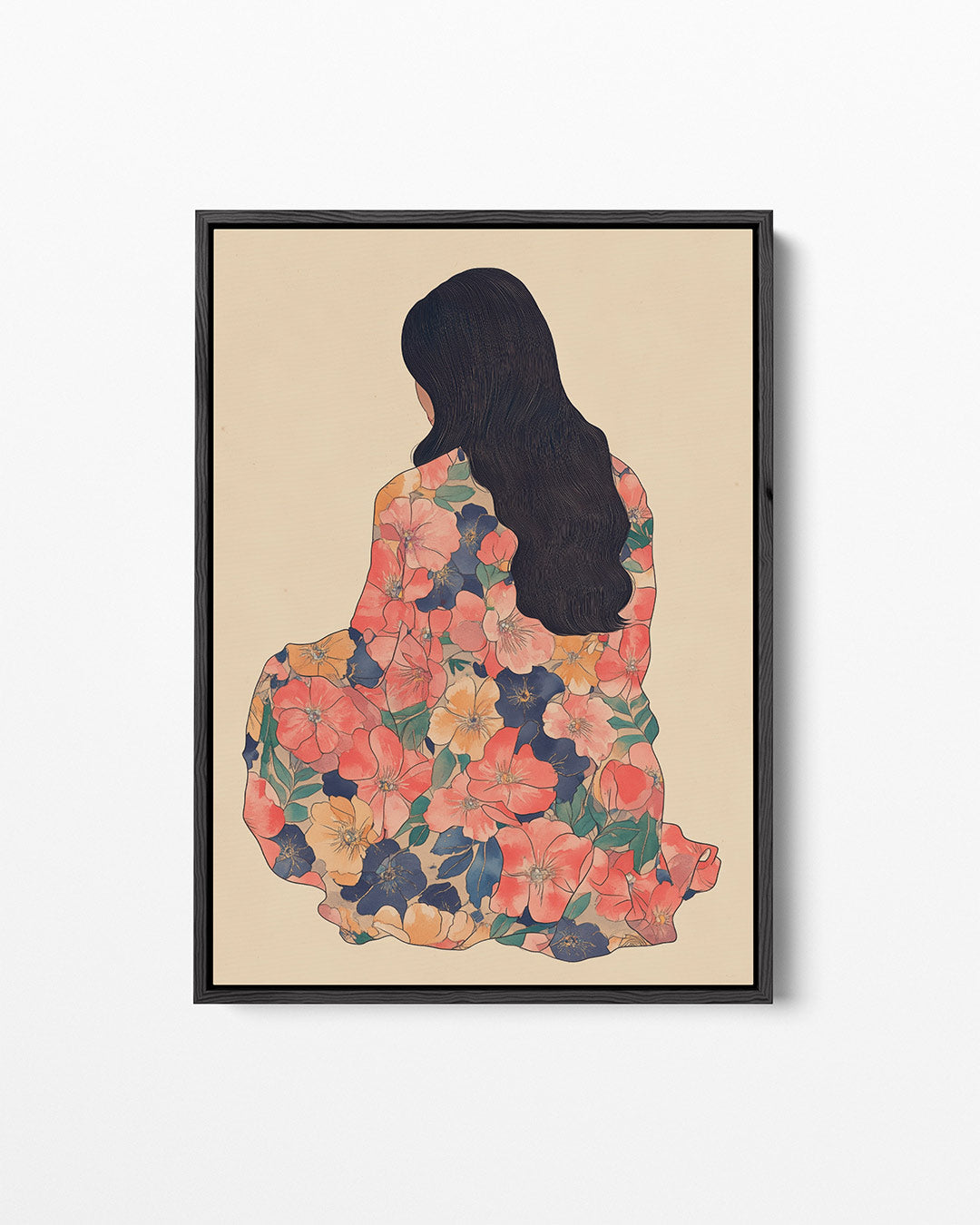 Bloemenfiguur – staand wanddecoratie kunstwerk
