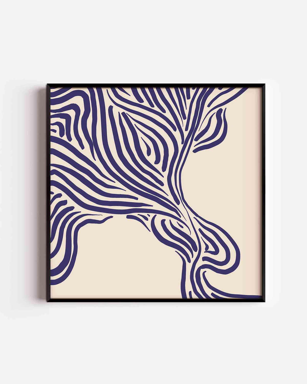 Gestreepte lijnen – abstracte vierkante poster als wanddecoratie