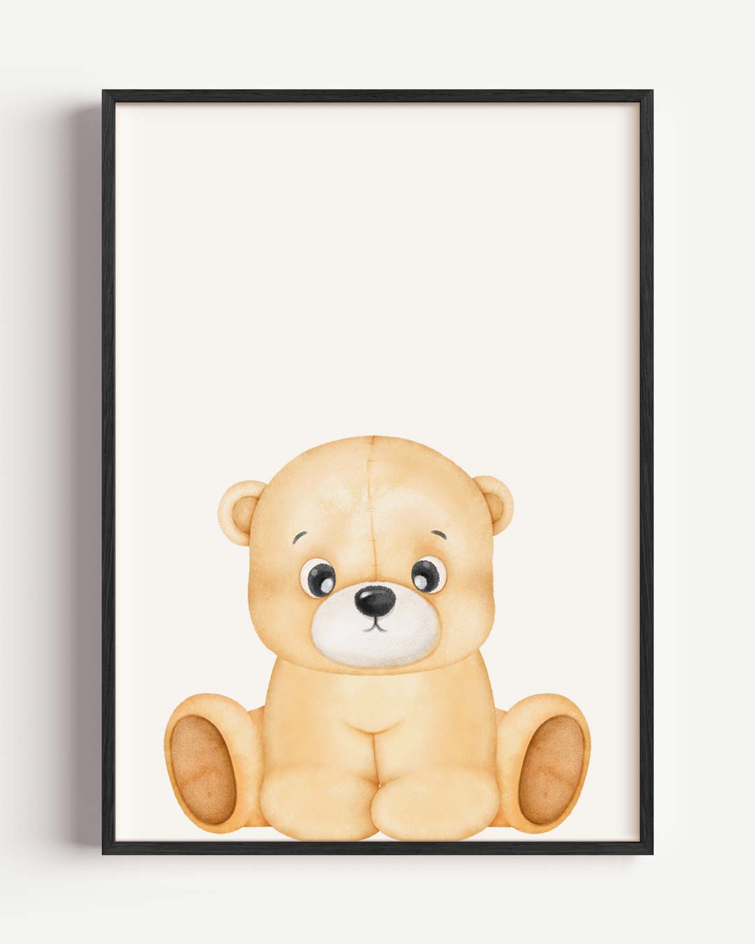 Schattige Beer Kinderkamer – kids portret poster als wanddecoratie