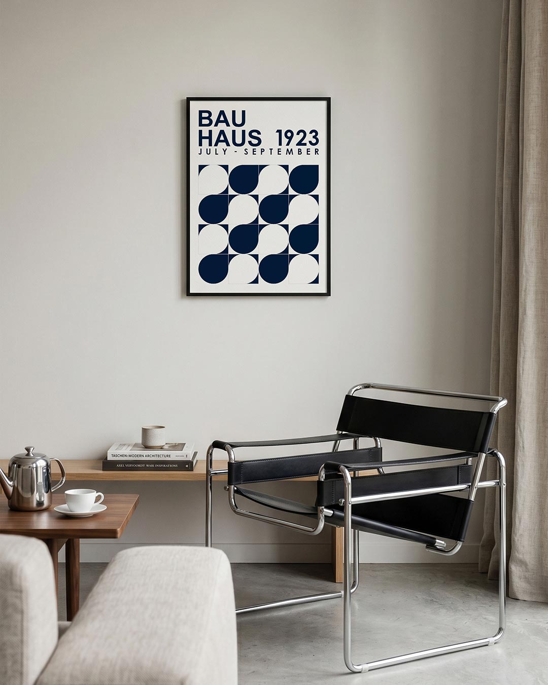 Vormen en vlakken – geometrische Bauhaus poster in staand formaat