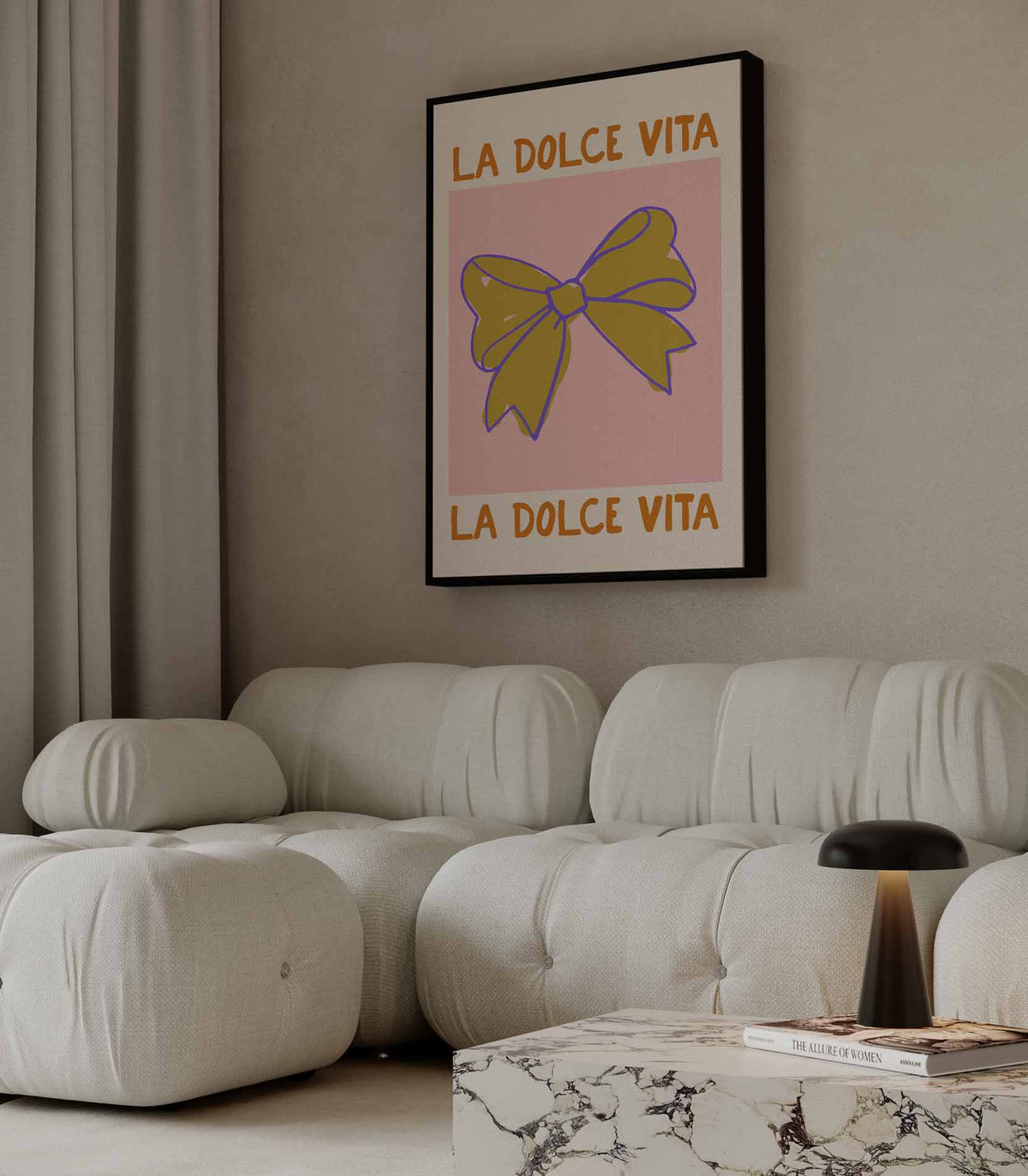 La Dolce Vita – canvas wanddecoratie in portret formaat