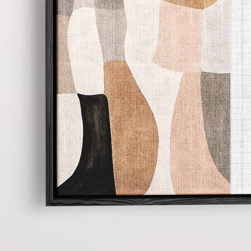Aardse Abstractie – staand kunstwerk voor modern interieur