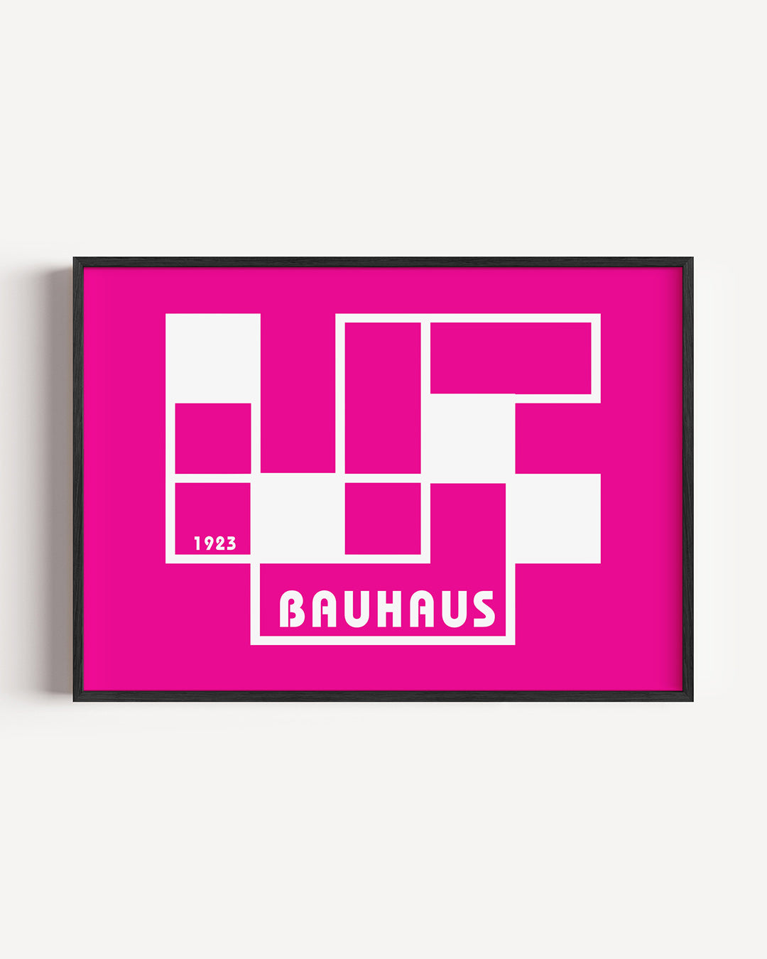 Abstracte – liggende Bauhaus poster als wanddecoratie