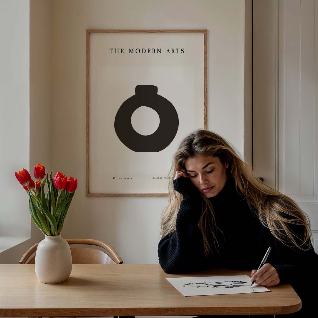 Modern Arts Vaas – staande muurposter voor een modern interieur