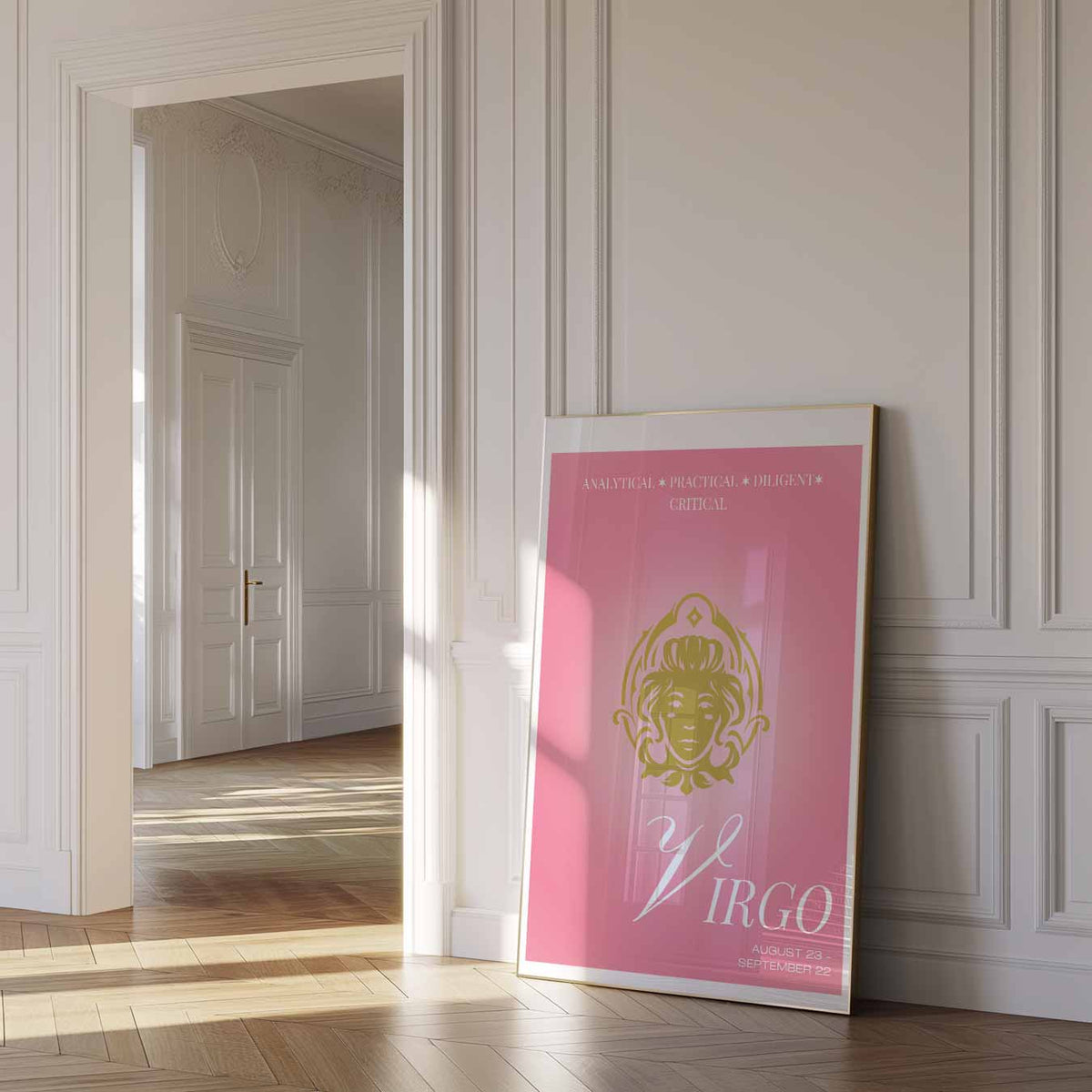 Virgo Zodiac – mindful poster in staand formaat