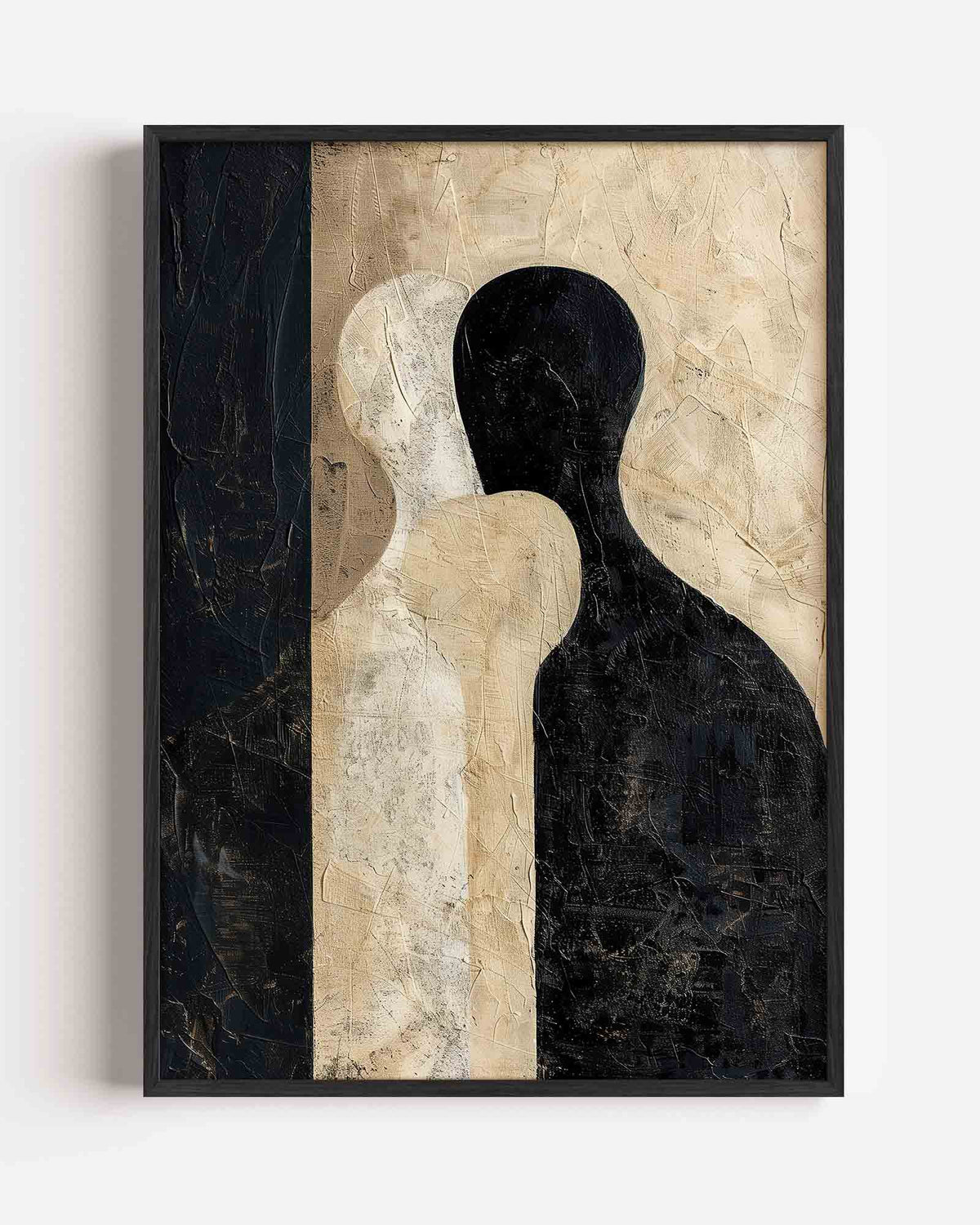 Abstracte silhouetten – abstracte portret poster als wanddecoratie