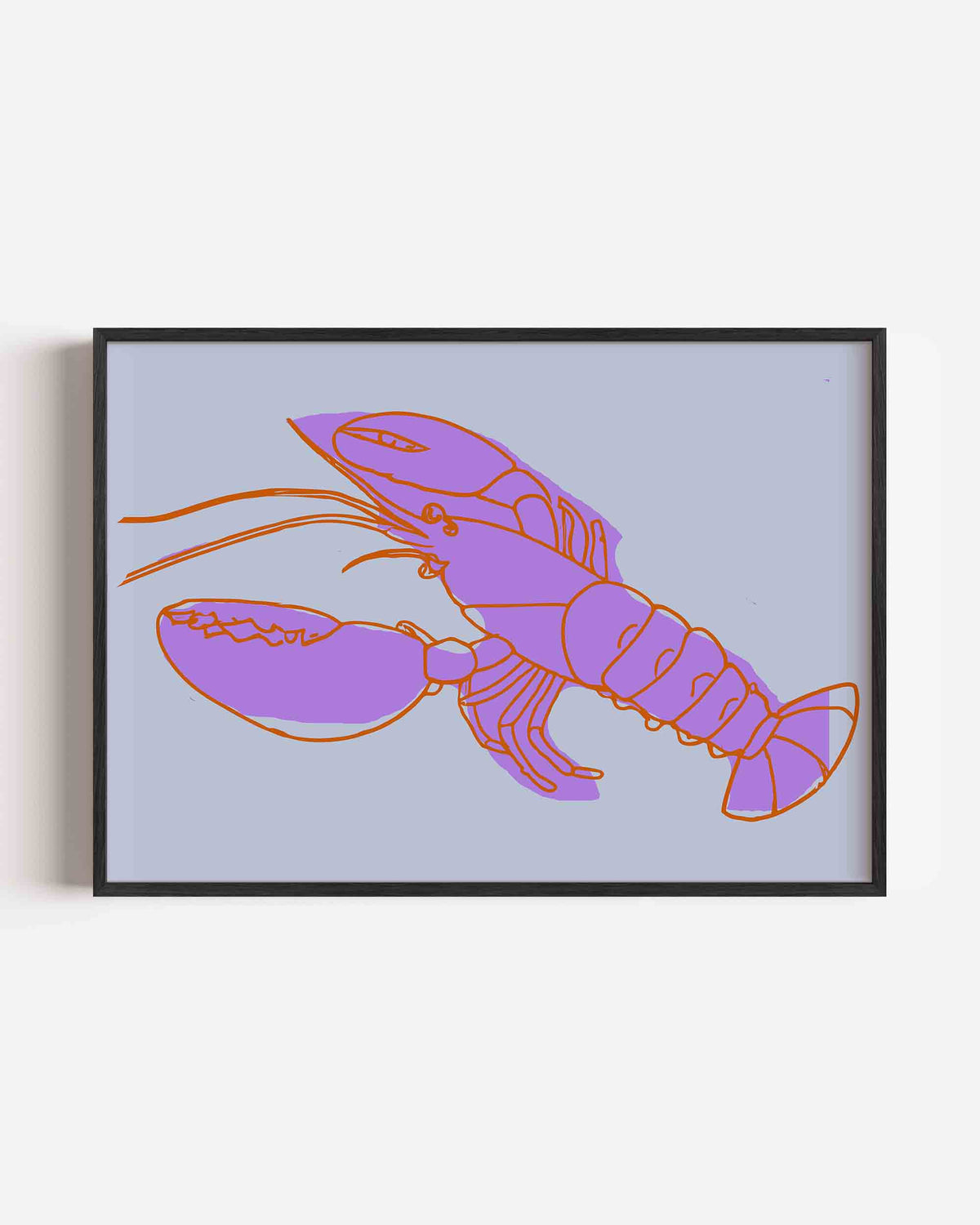 Kreeft illustratie – keuken landscape poster als wanddecoratie