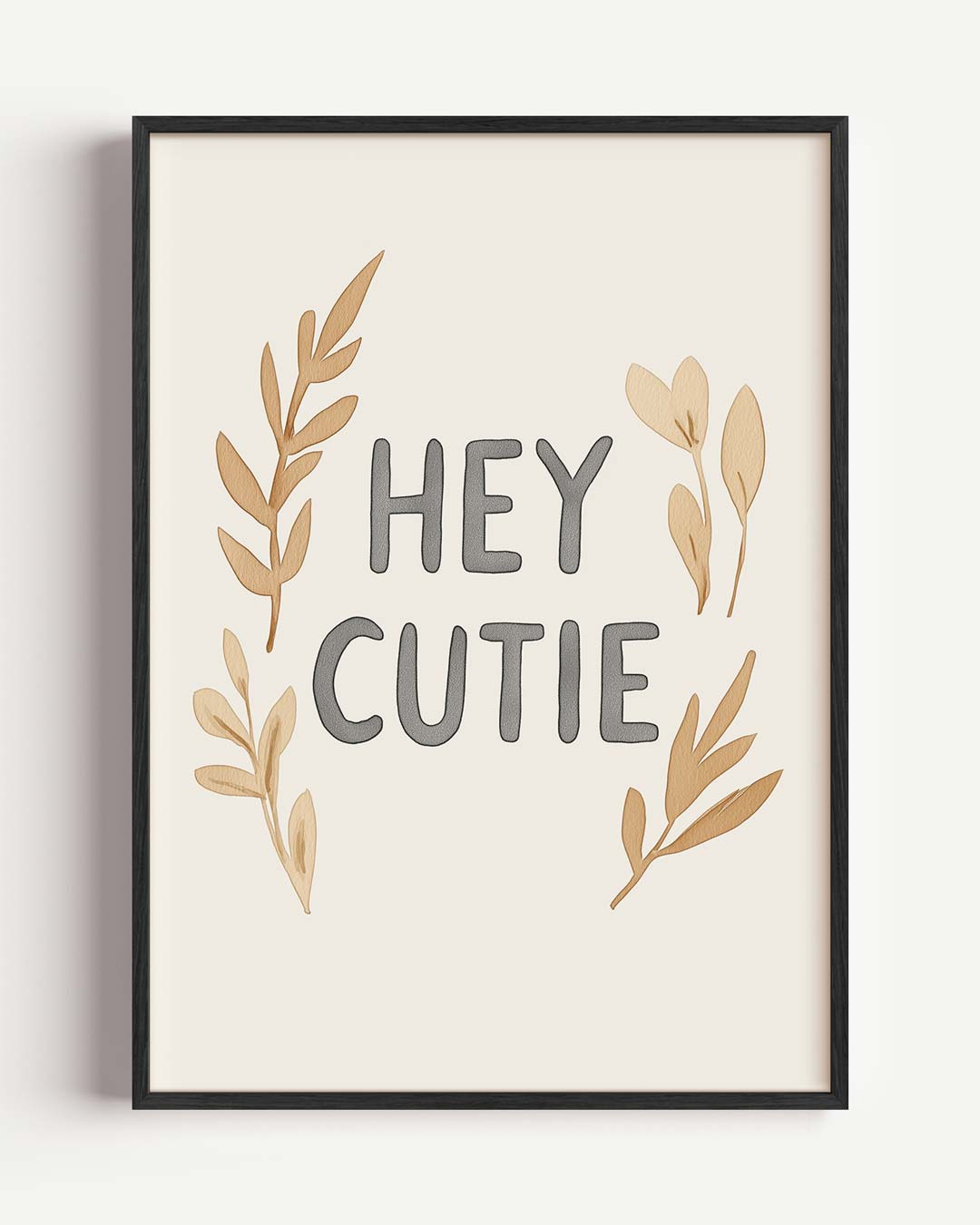 Hey Cutie Botanische – kids portret poster als wanddecoratie