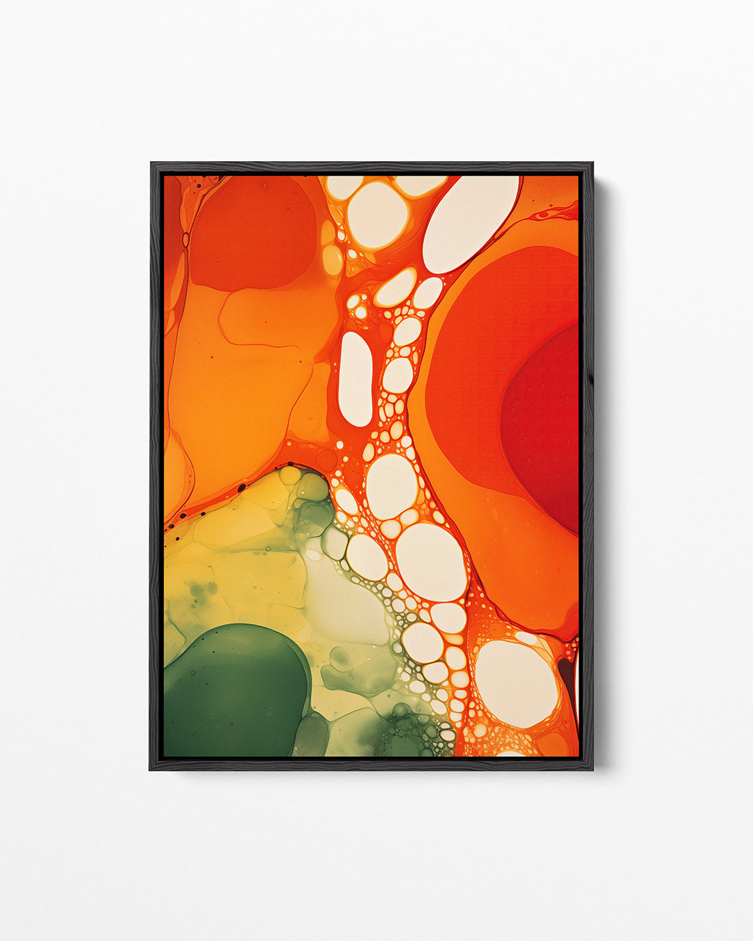 Organische kleurencompositie – Dynamische – staand wanddecoratie kunstwerk