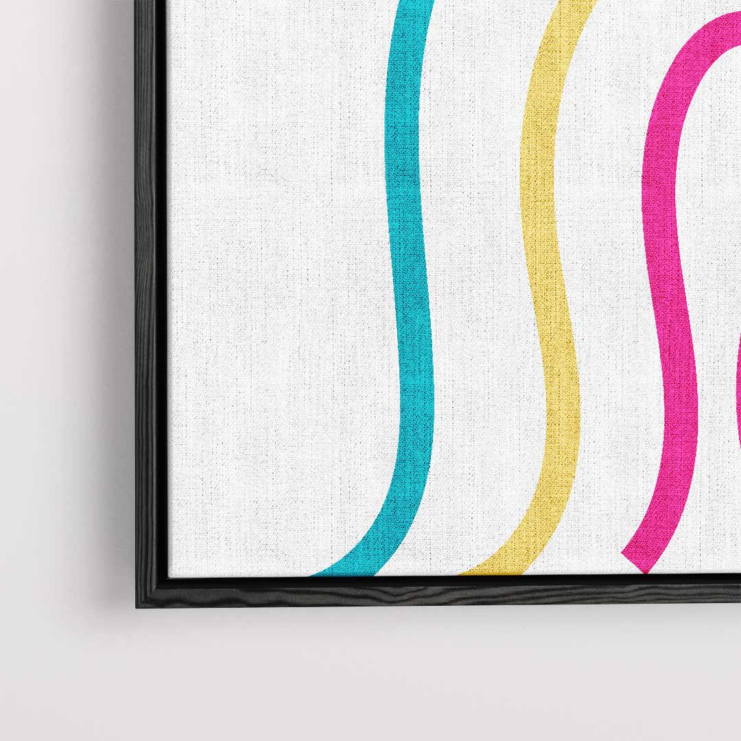 Vrolijke Vormen – dibond kunstwerk als wanddecoratie