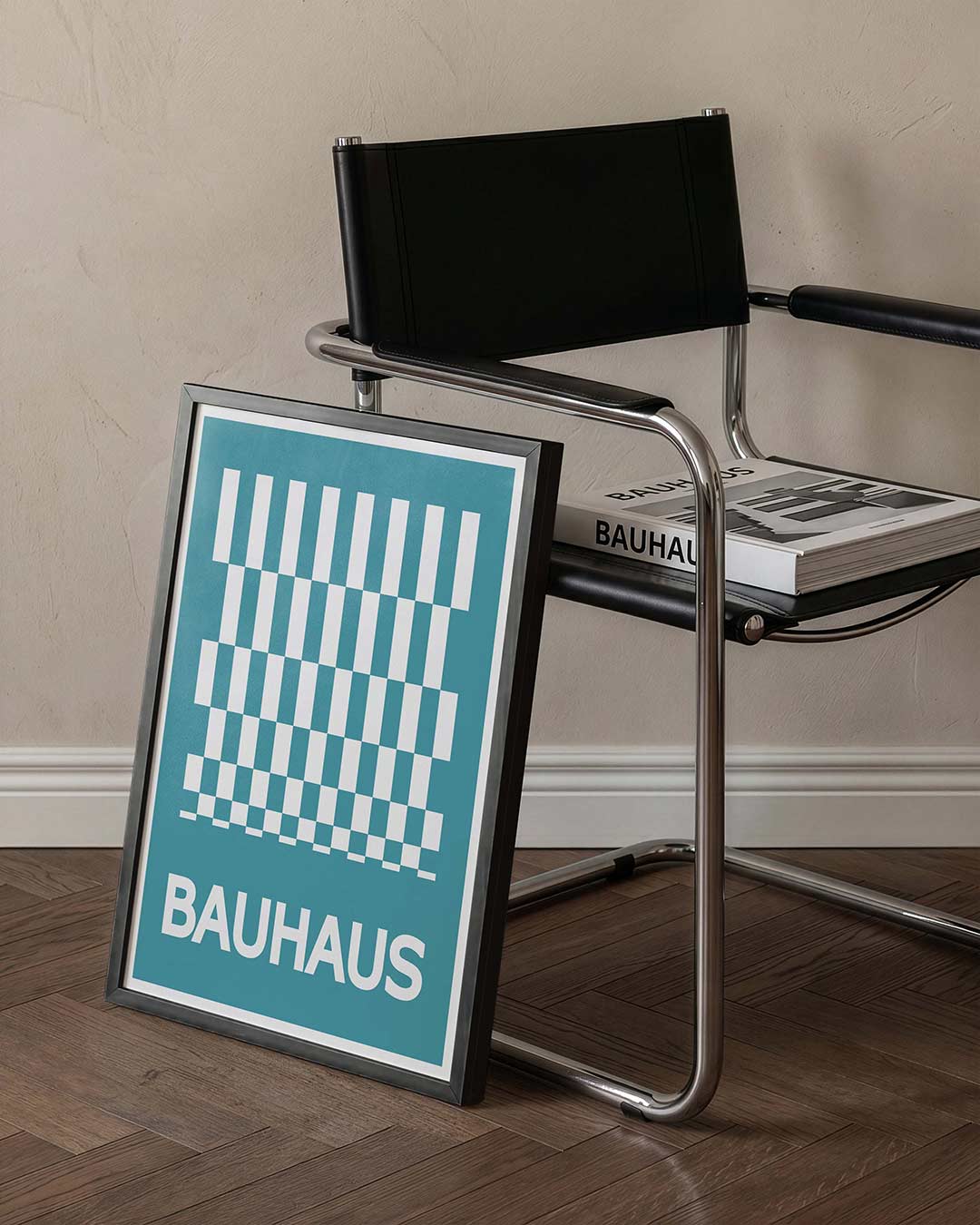 Vorm en ritme – staande Bauhaus poster voor aan de muur