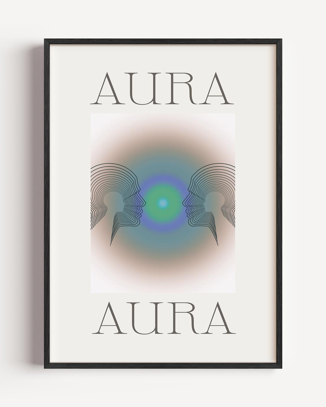 Aura Energie – mindfulness portret poster als wanddecoratie