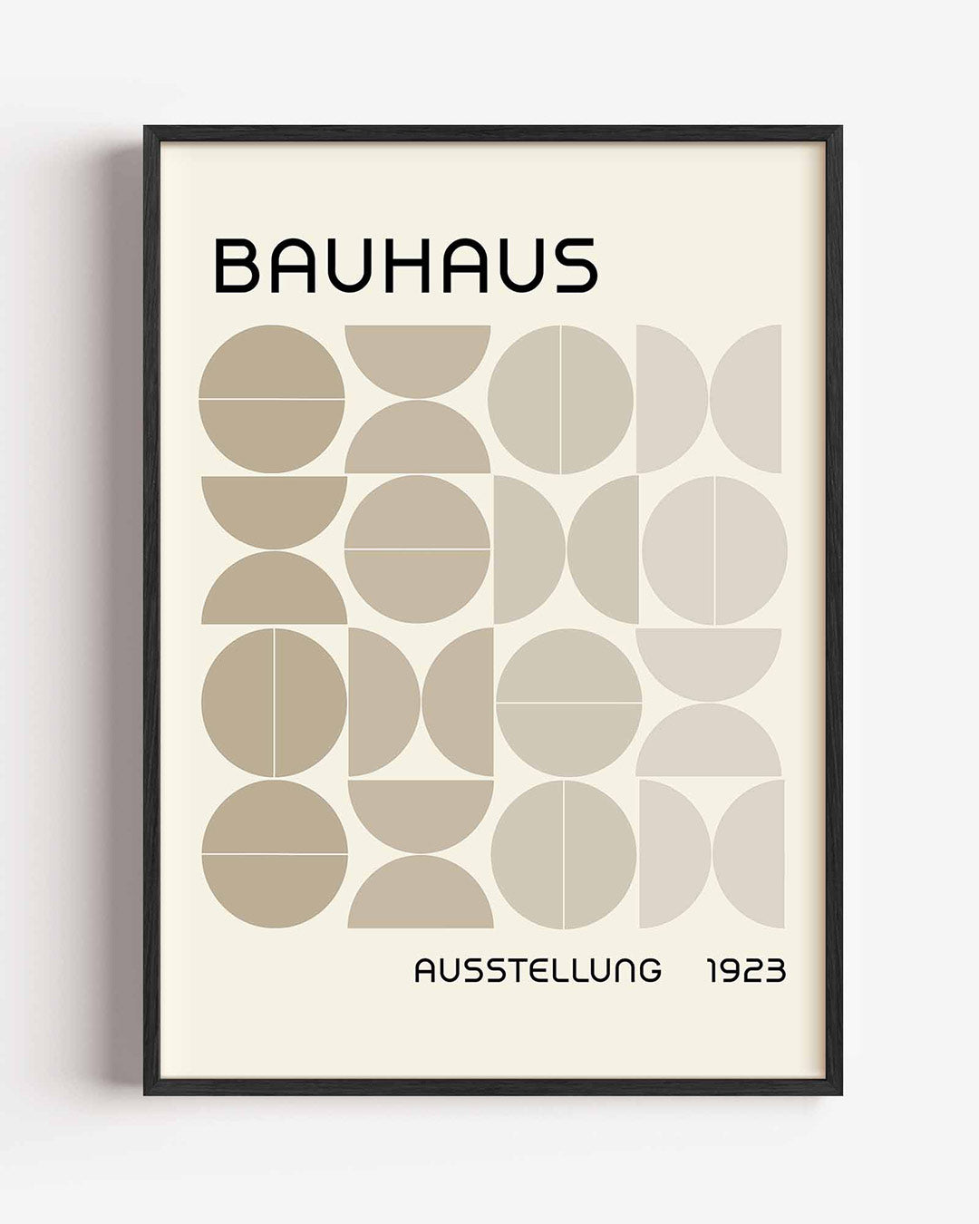 Vormritme en balans – staande Bauhaus poster als wanddecoratie