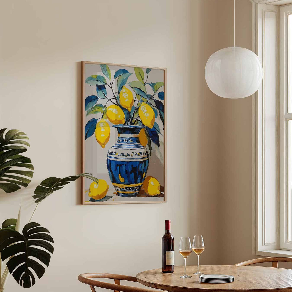 Citroen Stilleven – keukenposter in staand formaat