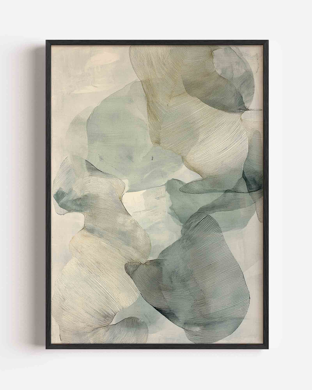 Abstracte vormen – abstracte portret poster als wanddecoratie