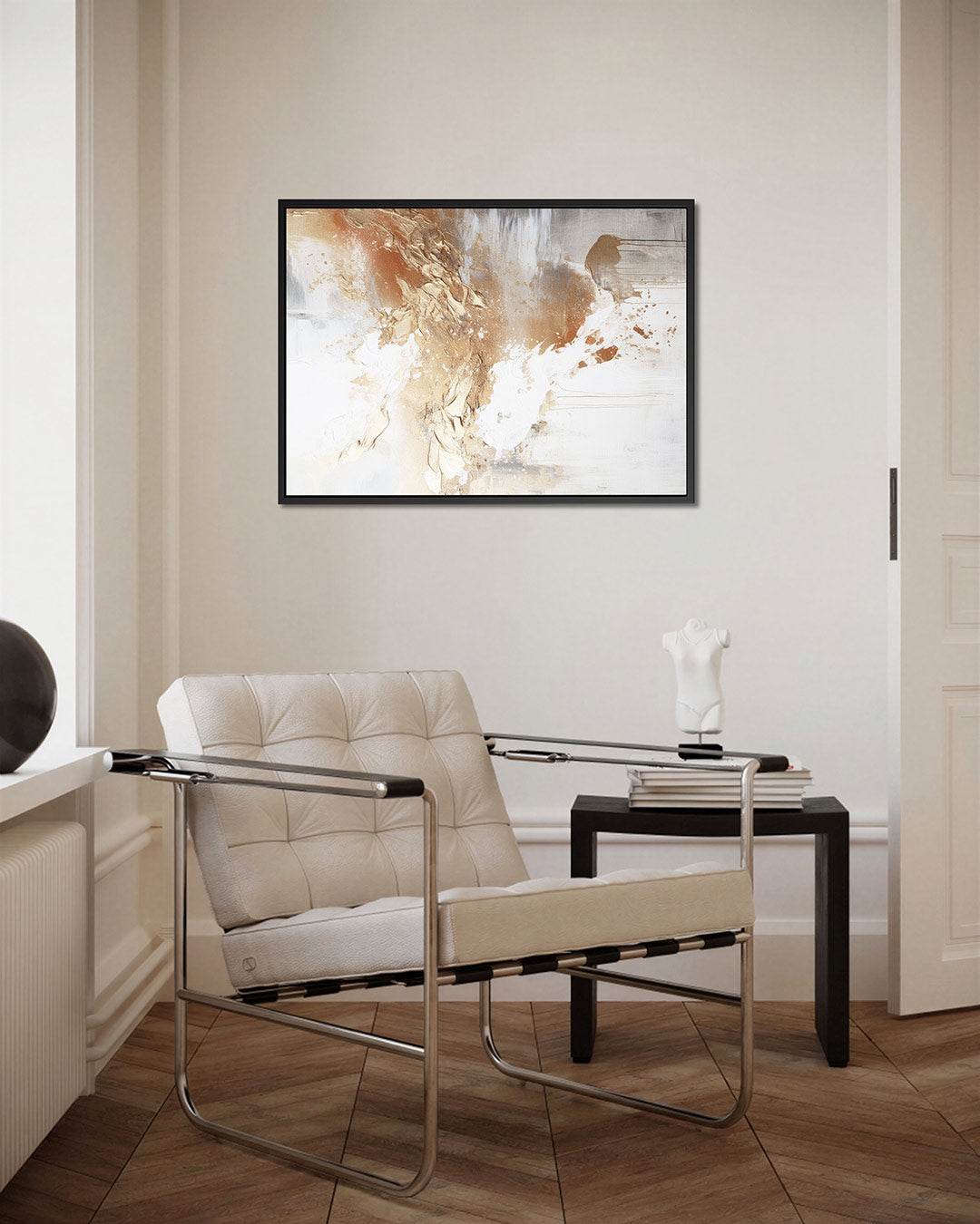 Dynamische kleurvlakken – kunstwerk op canvas, dibond of plexiglas